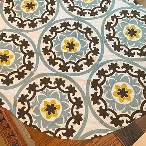 Dwell Studio Floral Cotton Fabric Tablecloth